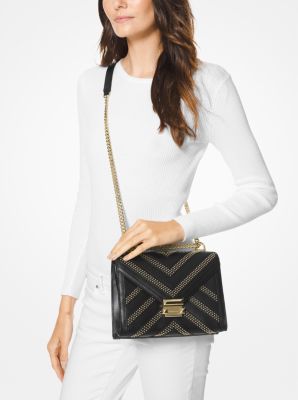 Whitney Large Studded Leather Convertible Shoulder Bag | Michael Kors
