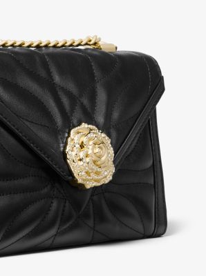 Michael kors whitney petal quilted leather top shoulder bag