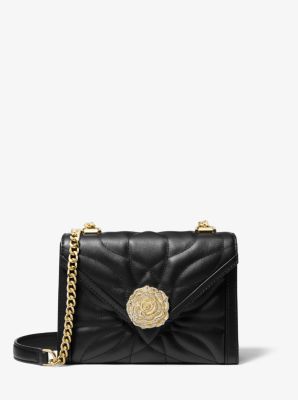 michael kors whitney petal quilted leather shoulder bag