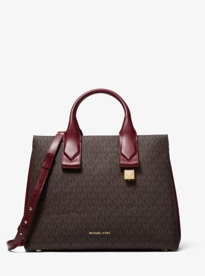 Michael kors rollins large leather satchel new arrivals