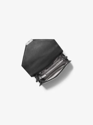 Grand sac à épaule Whitney convertible en jacquard métallique à logo image number 1