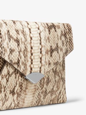 Michael Koran snake print deals clutch