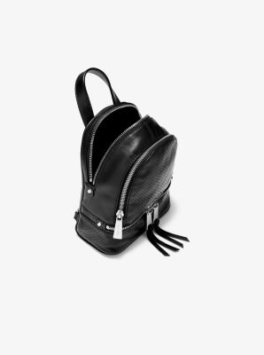 Rhea mini perforated deals leather backpack