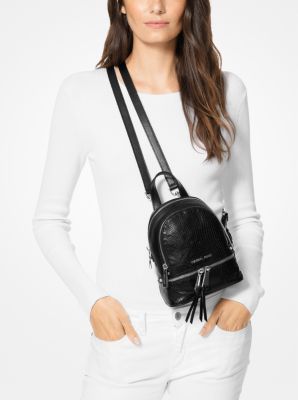 Michael kors rhea mini leather backpack new arrivals