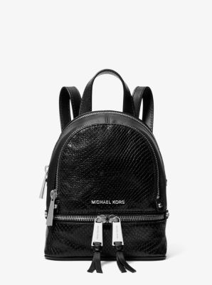 michael kors snakeskin backpack