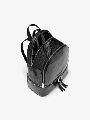 Rhea Medium Glossy Signature Backpack image number 1