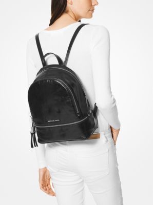 Rhea medium crinkled 2024 calf leather backpack