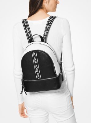 Michael kors rhea on sale medium logo tape backpack