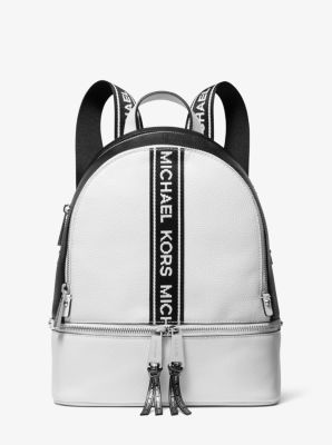 Rhea Medium Logo Tape Backpack Michael Kors