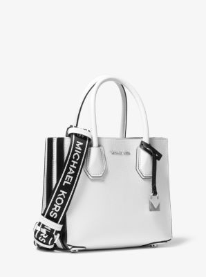 michael kors black and white crossbody