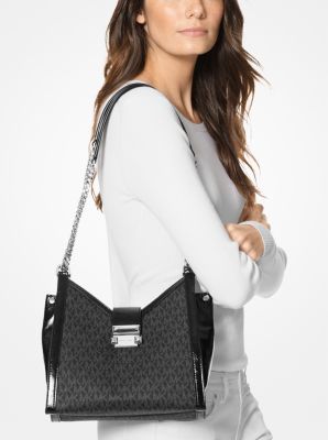 Whitney small leather online shoulder bag