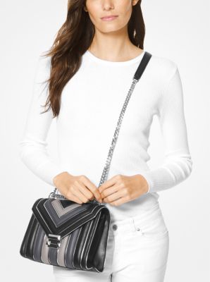 Michael kors whitney tricolor clearance quilted leather shoulder bag