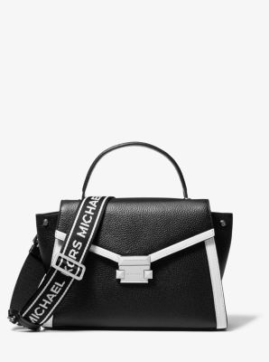 michael kors whitney satchel black