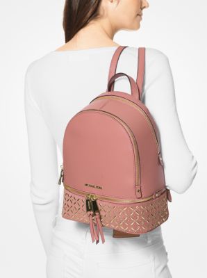 Rhea Medium Embellished Leather Backpack Michael Kors Canada