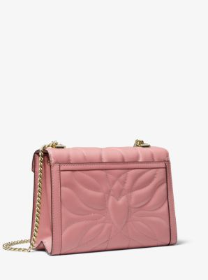 Whitney petal quilted shop leather shoulder bag