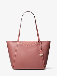 Whitney Large Pebbled Leather Tote - ROSE - 30H8TWHT9L