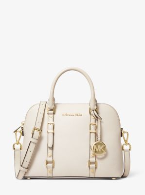 Bedford Legacy Medium Pebbled Leather Dome Satchel | Michael Kors