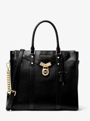 Buy MICHAEL Michael Kors Black Nouveau Hamilton Medium Satchel for