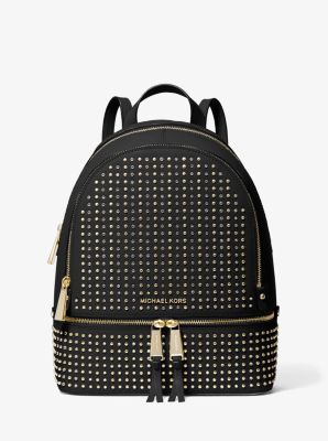 Michael kors rhea medium embellished leather on sale backpack