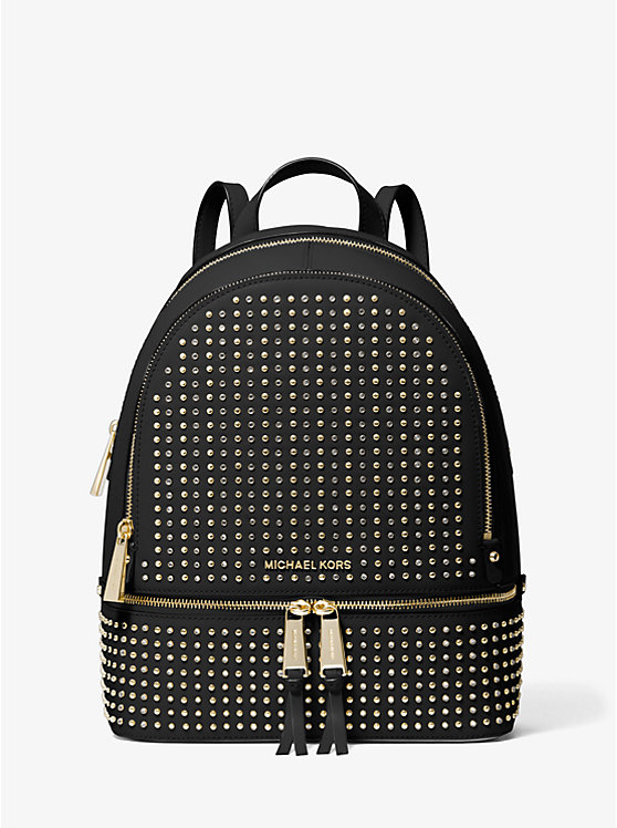 Rhea Medium Studded Leather Backpack image number 0