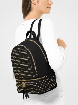 Michael kors rhea on sale studded backpack medium