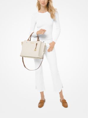 Arielle small discount pebbled leather satchel