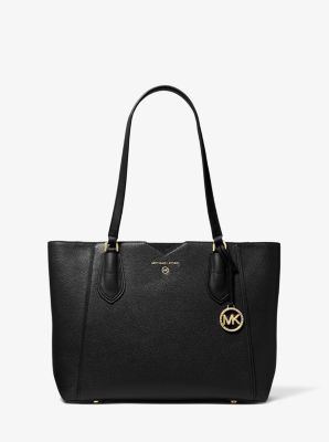 Mae Medium Pebbled Leather Tote Bag Michael Kors