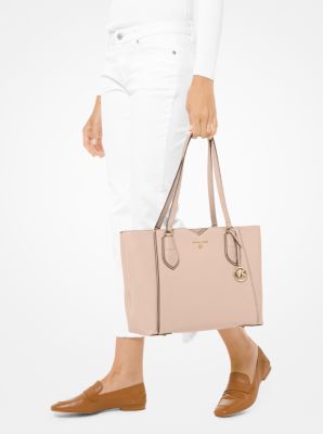 Mae Medium Pebbled Leather Tote Bag Michael Kors Canada