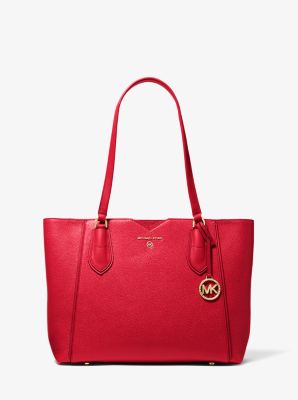 Mae Medium Pebbled Leather Tote Bag Michael Kors