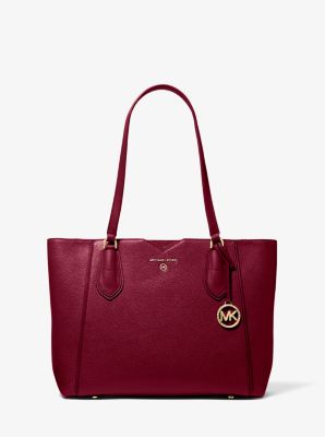 Mae medium pebbled leather store and logo tote bag