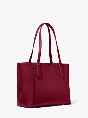 Mae medium pebbled 2024 leather tote bag