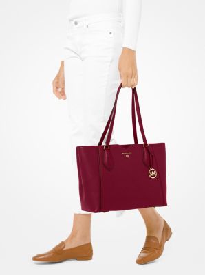 Mae Medium Pebbled Leather Tote Bag Michael Kors Canada