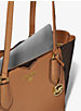 Mae Medium Pebbled Leather and Logo Tote Bag image number 4