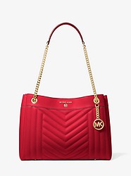 Susan Medium Quilted Leather Shoulder Bag - BRIGHT RED - 30H9GUSL2T