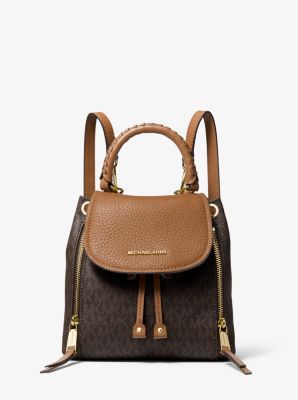 michael kors small leather backpack