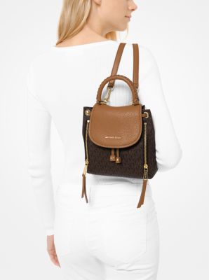 Viv Extra-Small Pebbled Leather Backpack image number 3