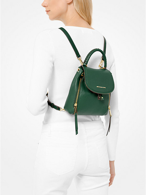 Viv Extra-Small Pebbled Leather Backpack image number 3