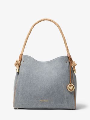 MICHAEL Michael Kors Small Canvas Maeve Bag in Natural