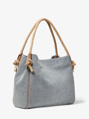 Isla Large Canvas Satchel Michael Kors