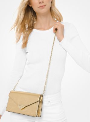 Michael Kors large envelope shoulder bag - White