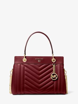 Susan Medium Quilted Leather Satchel Michael Kors