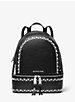 Rhea Medium Studded Pebbled Leather Backpack image number 0