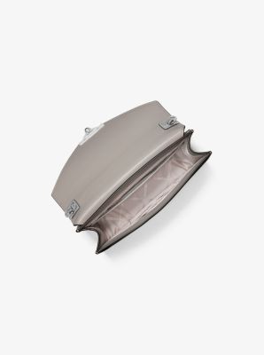 Grace Medium Metallic Leather Envelope Clutch