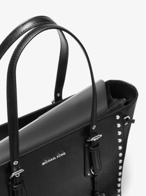 michael kors voyager medium crossgrain leather tote bag