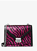 Whitney Large Zebra Sequined Convertible Shoulder Bag image number 0