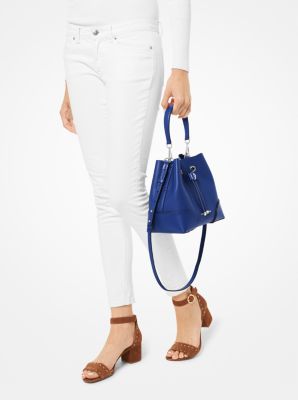 THE BAG REVIEW: MICHAEL KORS MERCER GALLERY EXTRA-SMALL COLOR-BLOCK LOGO  BUCKET CROSSBODY BAG 