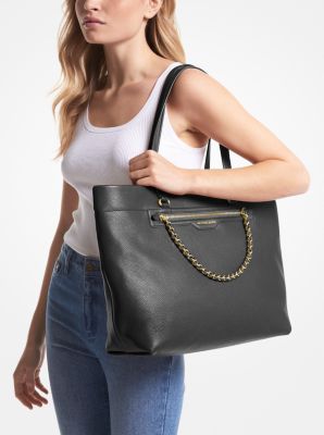 Michael Michael Kors Carmen Pebbled-Leather Tote Bag