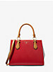Marilyn Medium Color-Block Saffiano Leather Satchel image number 0