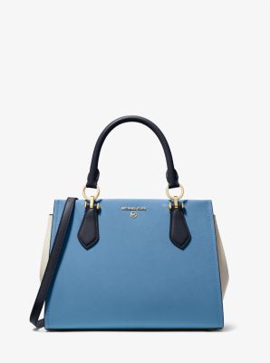 Michael kors satchel blue sale