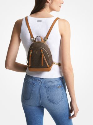 Michael Kors Brooklyn Medium Pebbled Leather Backpack - Black
